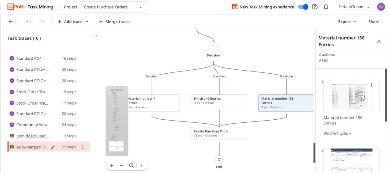 UiPath Task Mining Core Features